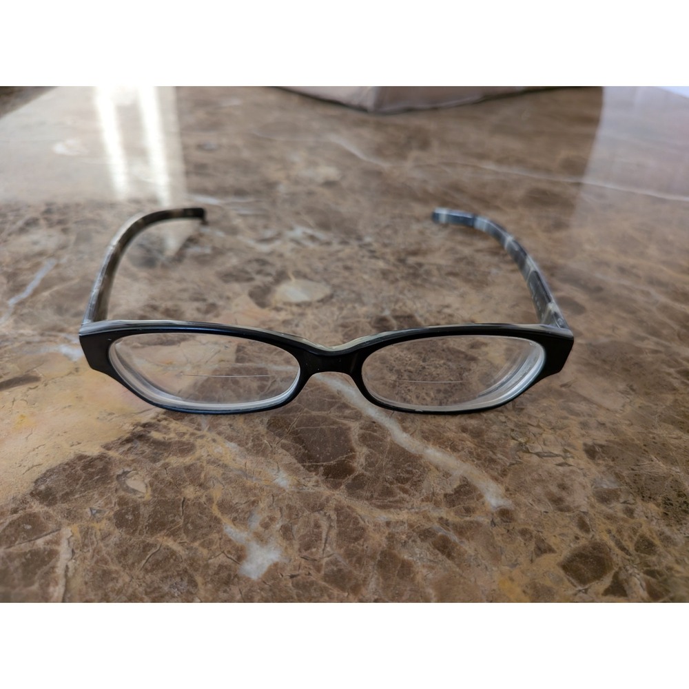 Calvin Klein Collection 672 Italy Black Marble Eyeglasses Frames 50mm 15mm 135mm